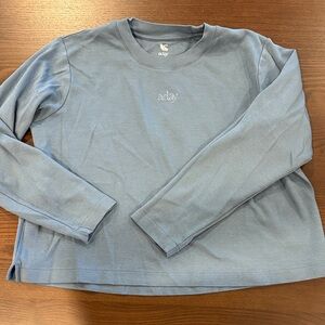 ADAY Slate Blue Long Sleeve Top